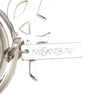 Saint Laurent Silver Plated Rhinestones Logo Keychain Secondhand