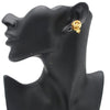 Secondhand Chanel Gold Plated CC Round Clip on Earrings