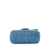 Chanel Mini Square Classic Denim Pearl Crush Single Flap Secondhand