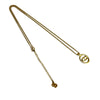 Dior Gold Plated CD Logo Pendant Necklace Secondhand
