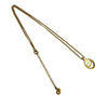 Dior Gold Plated CD Logo Pendant Necklace Secondhand