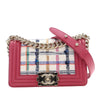 Chanel Small Tweed and Lambskin Boy Flap Secondhand