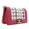 Chanel Small Tweed and Lambskin Boy Flap Secondhand