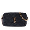 Saint Laurent Mini Quilted Lambskin Becky Double Zip Crossbody Secondhand