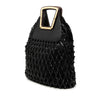Dolce & Gabbana Woven Leather Net Handle Bag Secondhand