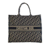 Dior Large Oblique Embroidered Canvas Book Tote Secondhand