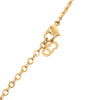 Dior Gold Plated Strass Medallion Pendant Necklace Secondhand