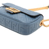 Fendi Small FF Nappa Embossed Chain Midi Baguette Secondhand