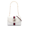 Gucci Small Leather Rajah Web Chain Satchel Secondhand