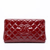Chanel CC Quilted Patent Timeless Clutch Secondhand