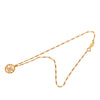 Chanel CC Gold Plated Strass Pendant Necklace Secondhand