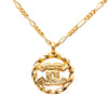 Chanel CC Gold Plated Strass Pendant Necklace Secondhand