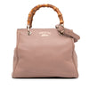 Gucci Small Calfskin Bamboo Shopper Satchel Secondhand