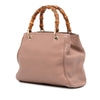 Gucci Small Calfskin Bamboo Shopper Satchel Secondhand