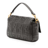 Fendi Zucca Embossed Leather Baguette Satchel Secondhand