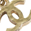 Chanel Gold Plated CC Dangling Push Back Earrings Secondhand