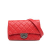 Chanel Small Quilted Goatskin Double Carry Waist Chain Flap Secondhand