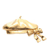 Secondhand Chanel Gold Plated Beret Motif Brooch
