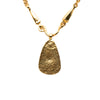 Chanel CC Gold Plated Teardrop Logo Pendant Necklace Secondhand