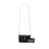 Chanel Quilted Calfskin Maxi Pearls Clutch With Chain Secondhand