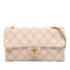 Secondhand Chanel Jumbo Quilted Calfskin Triple Stitched Flap