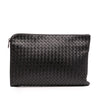 Bottega Veneta Leather Intrecciato Clutch Secondhand