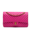 Secondhand Chanel Medium Classic Chevron Lambskin Double Flap