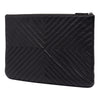 Chanel Large Diagonal Chevron Lambskin So Black Reissue 2.55 O Case Clutch Secondhand