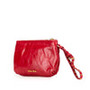 Miu Miu Vitello Shine Bow Wristlet Clutch Secondhand