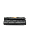 Secondhand Chanel CC Quilted Lambskin Card Holder On Chain