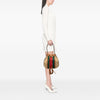 Secondhand Gucci GG Canvas Web Rania Drawstring Hobo