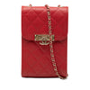 Chanel Quilted Caviar Golden Class Phone Holder Secondhand