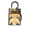 Secondhand Fendi Versace Fendace Mini Calfskin Baroque Print Sunshine Shopper Tote