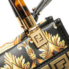 Secondhand Fendi Versace Fendace Mini Calfskin Baroque Print Sunshine Shopper Tote