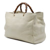 Gucci Large Calfskin Bamboo Shopper Satchel Secondhand