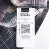 DIESEL Short-Sleeve Check Shirt With Poster Print in Multicolor, Size 48 IT Secondhand
