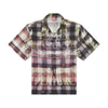 Secondhand DIESEL Short-Sleeve Check Shirt With Poster Print in Multicolor, Size 48 IT