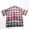 Secondhand DIESEL Short-Sleeve Check Shirt With Poster Print in Multicolor, Size 48 IT