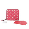 Valentino Lambskin Free Rockstud Spike Compact Zip Around Wallet Secondhand