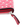Valentino Lambskin Free Rockstud Spike Compact Zip Around Wallet Secondhand