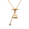 Louis Vuitton Gold Plated Collier LV Speedy Necklace Secondhand