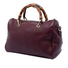 Gucci Medium Calfskin Bamboo Shopper Boston Bag Secondhand