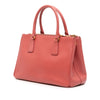 Prada Small Saffiano Lux Galleria Double Zip Satchel Secondhand
