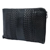 Bottega Veneta Nappa Intreccio Imperatore Zip Clutch Secondhand
