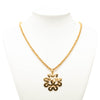 Chanel CC Gold Plated Flower Pendant Necklace Secondhand