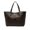 Ferragamo Pebbled Calfskin Gancini Bice Handbag Secondhand
