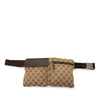Gucci GG Canvas Double Pocket Belt Bag Secondhand