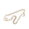 Secondhand Chanel CC Gold Plated Faux Pearl Strass No 5 Perfume Bottle Pendant Necklace