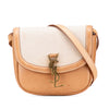 Saint Laurent Small Calfskin and Canvas Kaia Crossbody Secondhand