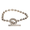 Gucci Sterling Silver Ball Chain Toggle Bracelet Secondhand